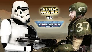 STAR WARS vs WARHAMMER 40K: Galactic Empire vs Imperial Guard - Men of War: Assault Squad 2