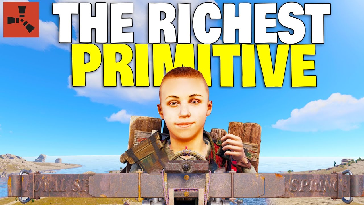 Becoming the Richest Solo Player with the NEW Primitive Rust Items