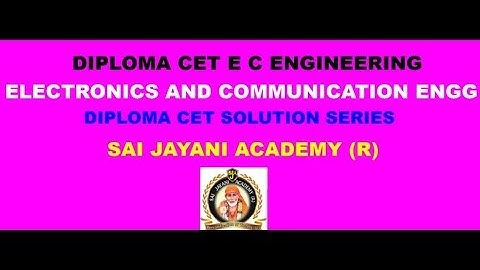 DCET 2020 |ECE| DCET 2018 SYLLABUS |DCET 2018 Q.NO. 81 T0 86| AUDIO VISUAL FREE