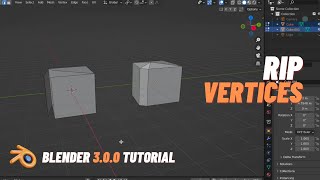 How to Use Rip Vertices in Blender 3.0.0