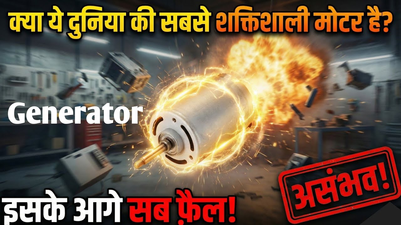 इससे कुछ भी चला सकते हो 👌 220V Volt Generator Motor | Indkar Civil Services 