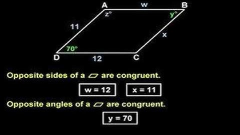 Properties of a Parallelogram - MathHelp.com - Geometry Help