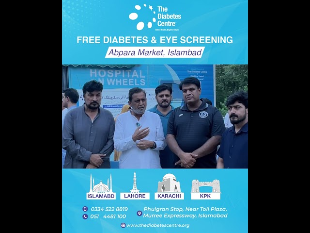 TDC's Free Diabetes & Eye Screening Camp at Aabpara Market, Islamabad | Free Medical Camp