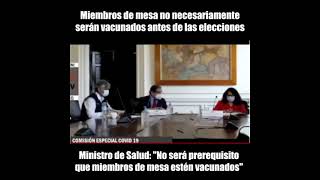 Peru  - todos los miembros de mesa  no necesariamente seran vacunados