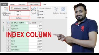 Index Columns in power bi | power bi tutorial | query editor in power bi | ssu