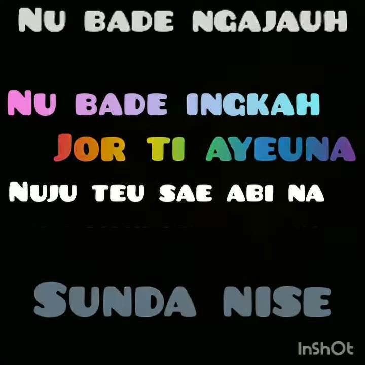 Duta klp nu bade ngajauh mangga sing jauh