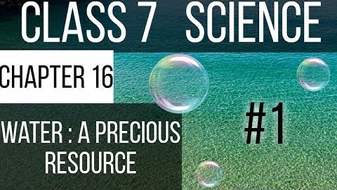 Introduction-"Water : A Precious Resource"Chapter 16-[PART 1]NCERT Class 7th science Solution