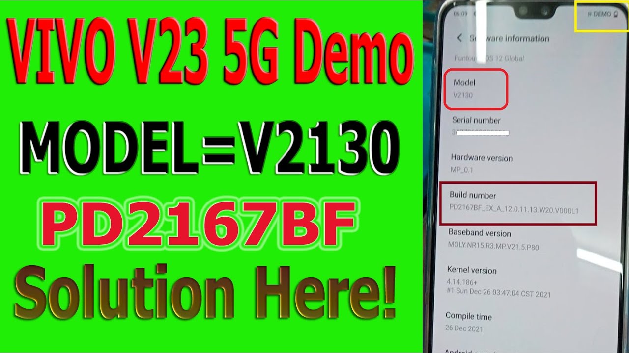 Vivo V23 5G Demo Remove Solution By Hello Gsm BD 2022