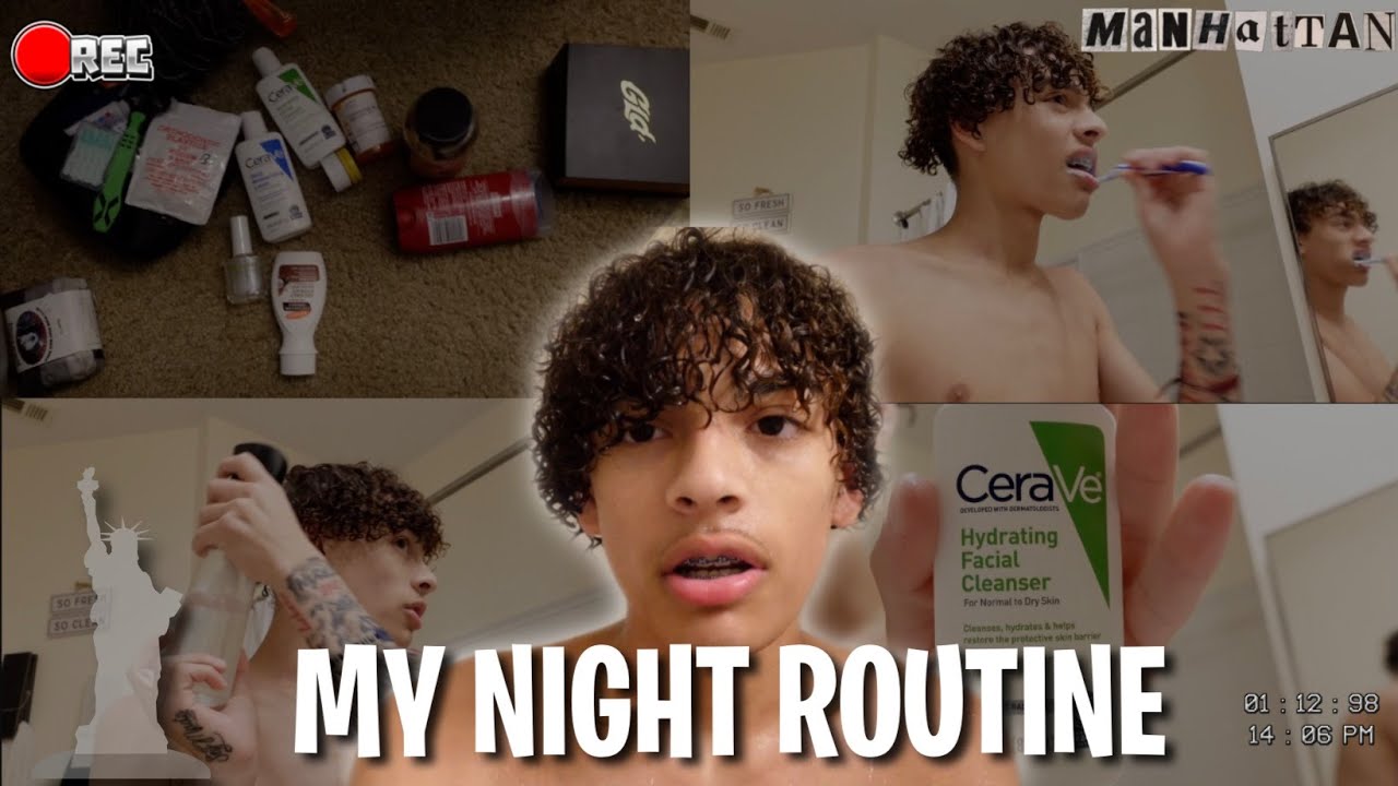 Night Routine (Skin Care, Curly hair Wash, Packing for NYC)