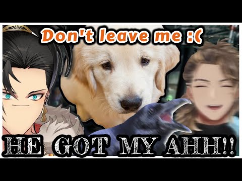 The boys carried Axel scaredy puppy in the entire game [Holostars EN]