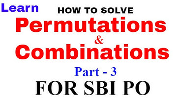 Permutations And Combinations Tricks for SBI & Bank PO [In Hindi] Part -3