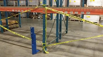 Damaged Pallet Rack Upright Repair