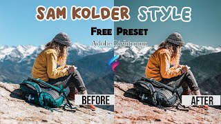 Free Lightroom Preset | Sam Kolder Style |