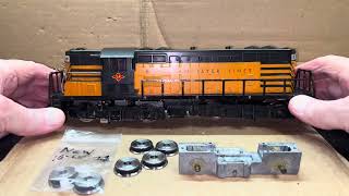 Replace Amer Flyer GP-7 Diesel Motor Chassis Feature 3745 T&P GP7 375 Motor Unit Type II 1955 Part 2