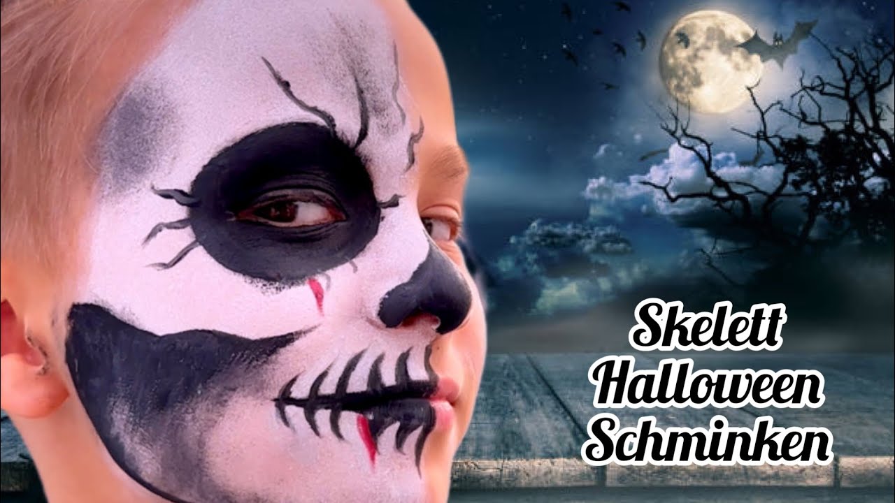 Cooles Skelett-Make-up für Halloween  