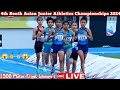 1500 Meter Final Women's 😱🥇🥈😱||4th South Asian Junior Athletics Championships 2024||