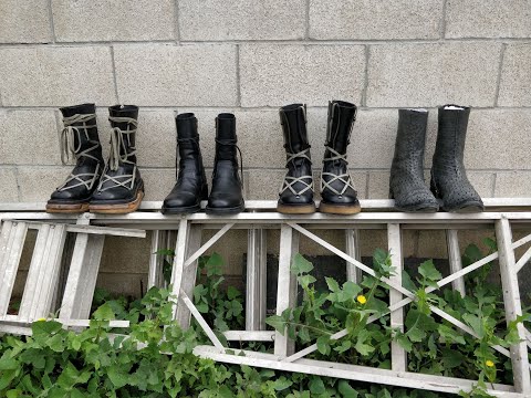 Channel Update - Boots I Own: Rick Owens, etc - YouTube