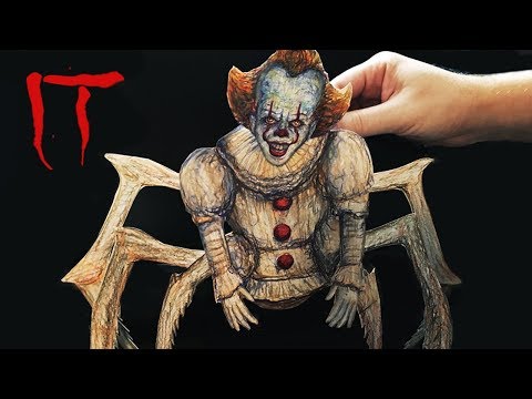 making-it-pennywise-the-dancing-spider-clown-(paper-puppet-diy)-2019