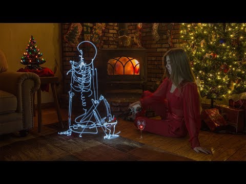 Christmas Spirits - Light Painting Stop Motion Animation