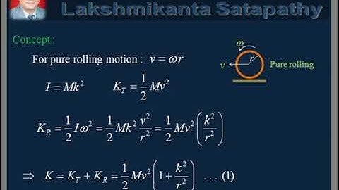 vDo QA Rotational Motion-27/ Motion down an inclined plane
