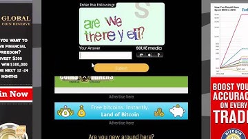 Enter Captcha & Get Free BitCoin