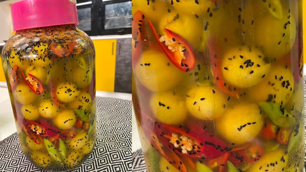 طريقة عمل مخلل الليمون المعصفر | العزومة مع الشيف فاطمة أبو حاتي