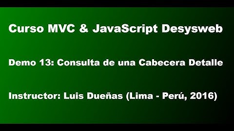 Curso MVC & JavaScript Desysweb - Demo 13