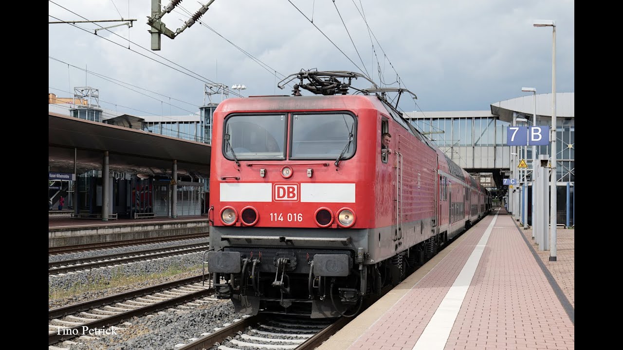 Zugverkehr in Kassel-Wilhelmshöhe am 08.08.2023 - im Palast der 1000 Winde