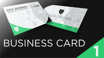 Graphic Design Layout Tutorial Ep.1 - Business Card