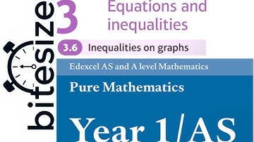 Edexcel Year 1/AS Pure Chapter 3.6 - Inequalities on Graphs (Bitesize)