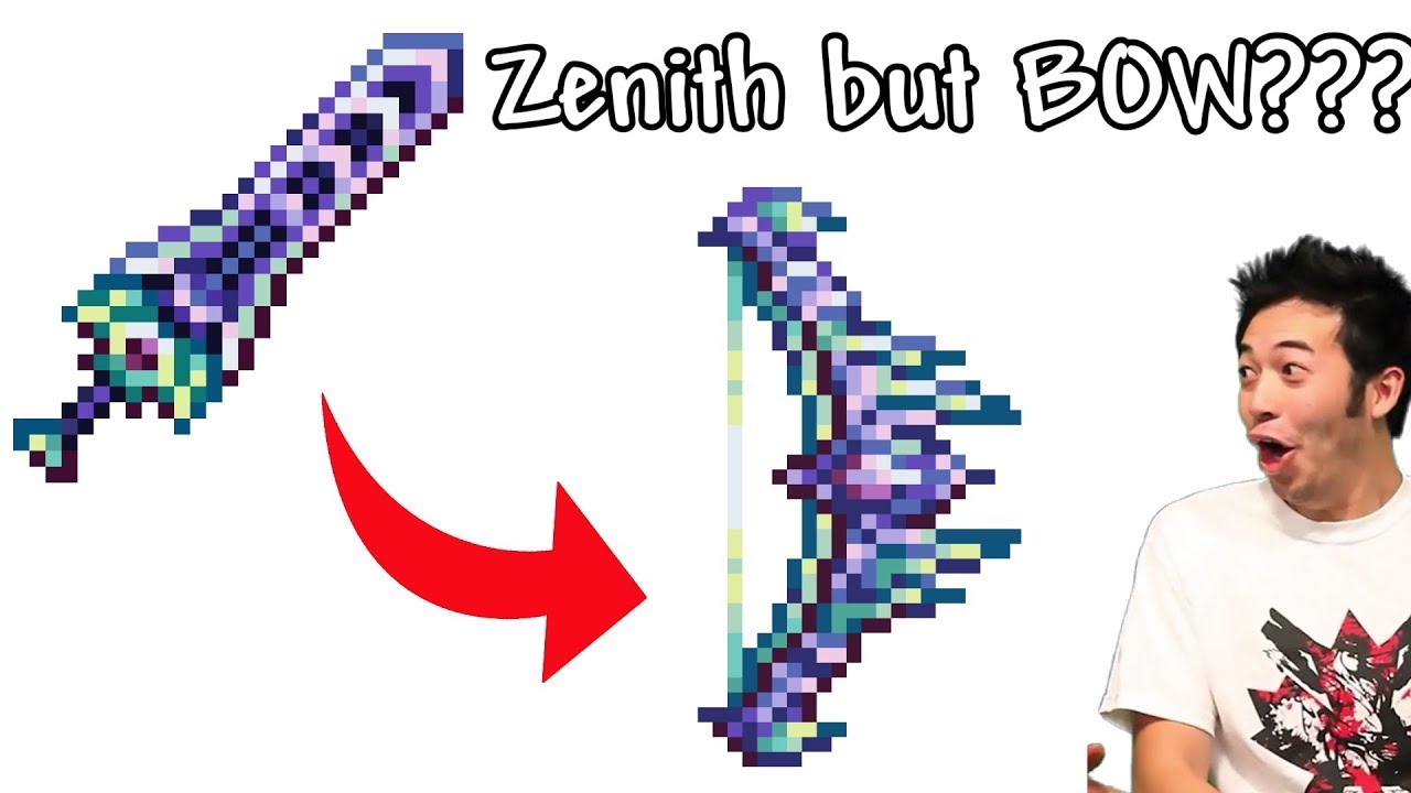 Terraria Zenith but BOW????? Zenith Items Mod Review YouTube