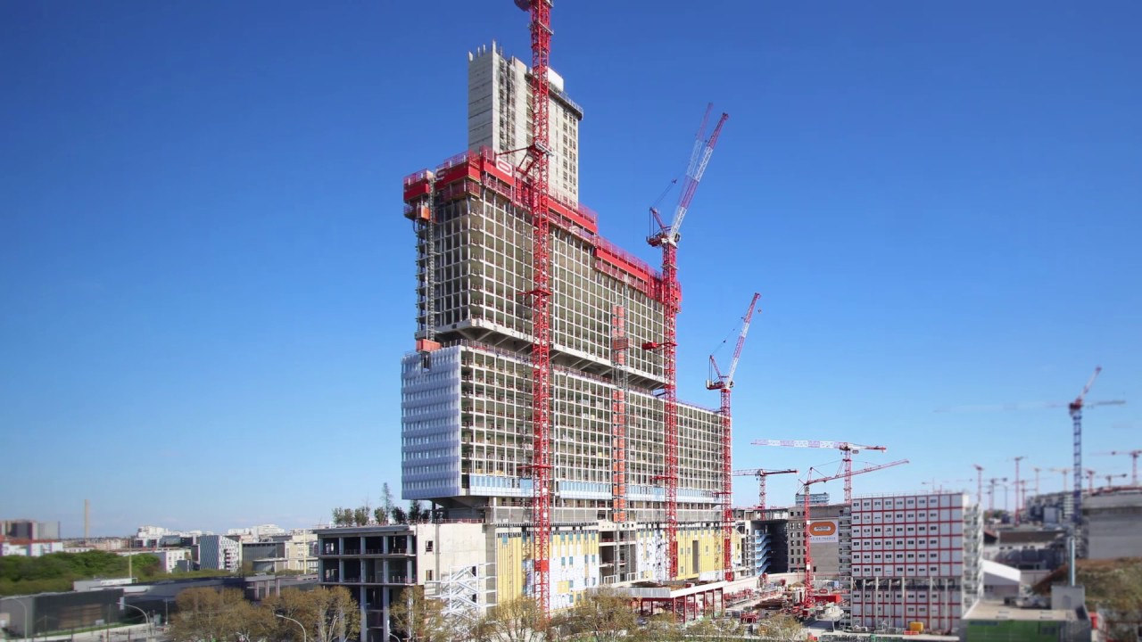 La Construction Du Futur Tribunal De Paris En Quelques Secondes Youtube