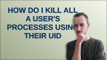 Unix: How do I kill all a user