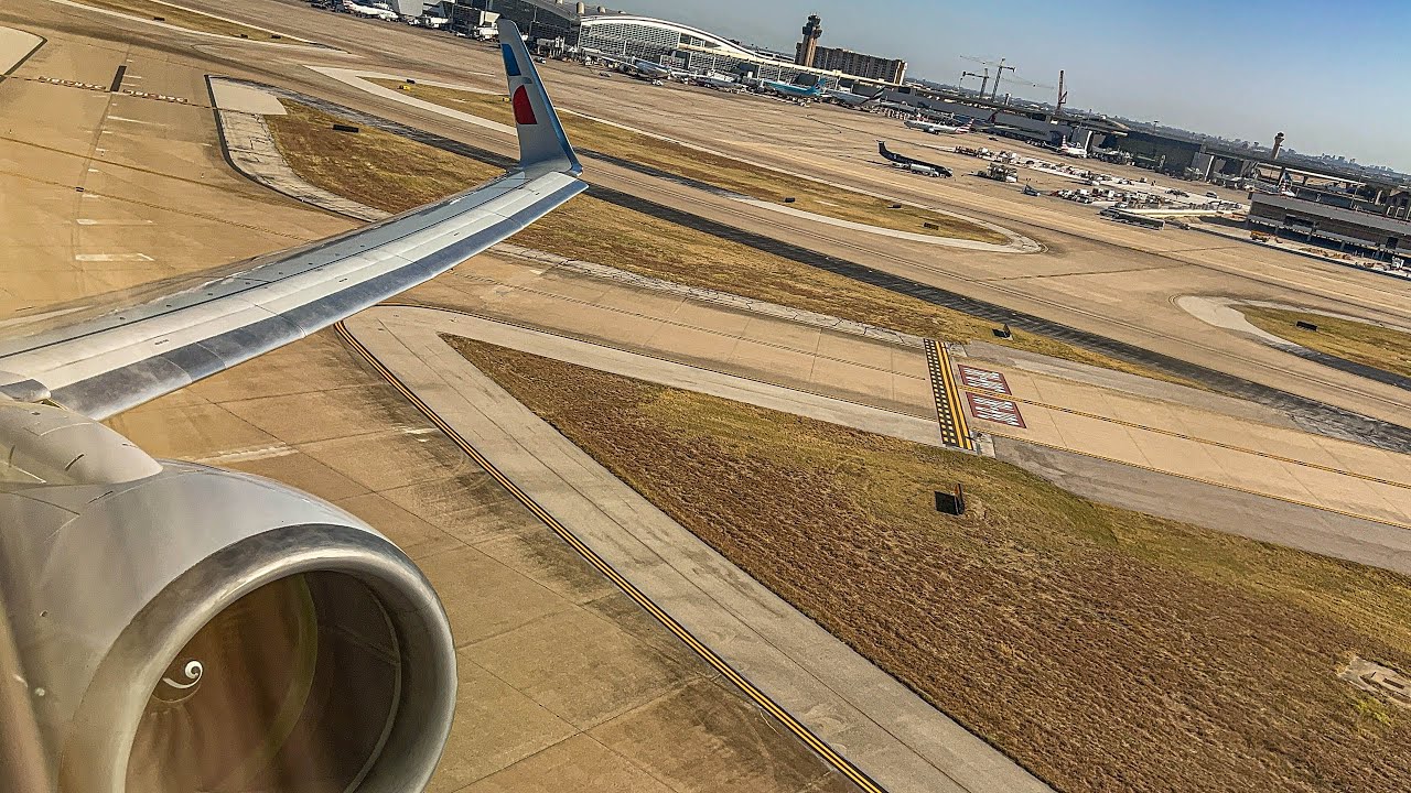 American Airlines Boeing 737-823WL Loud Autumn Takeoff & Climb from Dallas/ Fort Worth ~ KDFW