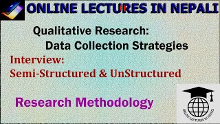 21. Interview: Unstructured & Semi Strucutred|| Qualitative Research || Research Methodology||