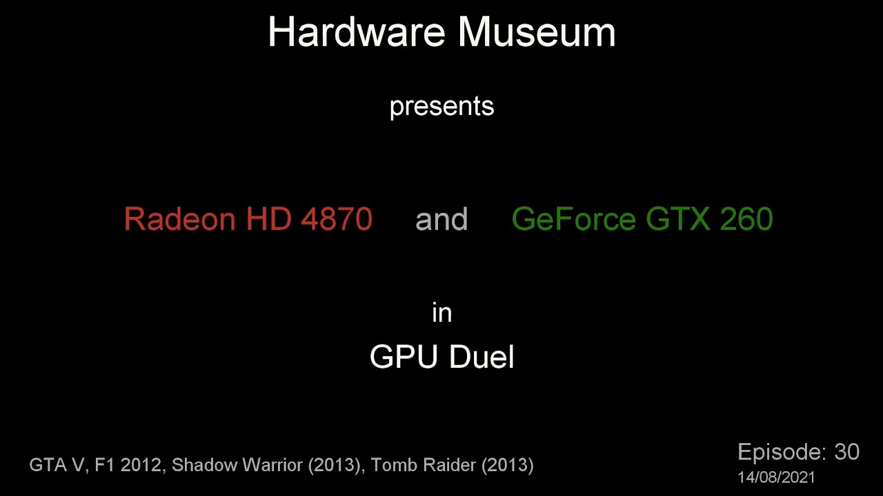 hd 4870 vs gtx 260