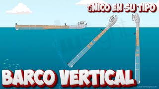 Barco Navega Verticalmente | FLIP | Plataforma De Instrumentos Flotante | Ciencias Del Mar