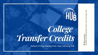 College Transfer Credits | Fall 2022