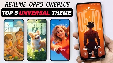 Top 5 Best OPPO & Realme New Universal Themes (Change Everything) "Settings, UI Control Center"  ⚡⚡
