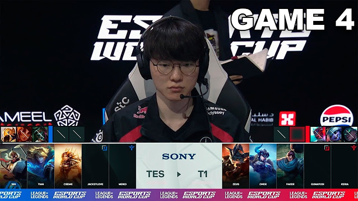 EWC Grand Finals - T1 vs Top Esports - Game 4