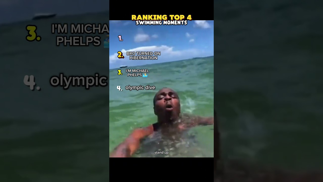 Ranking Top 4 Swimming Moments 🏊&zwj;♂️