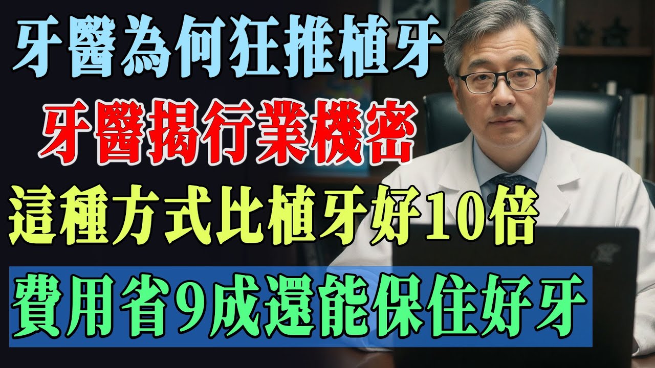 牙醫不想告訴你！植牙真的是「唯一選擇」嗎？揭開行業暴利內幕，原來缺牙還有這種「神仙補救法」，省錢90%不受罪！