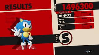 Sonic Forces Death Egg - Speed Run - S Rank - Clear Stage 22 within 110 seconds