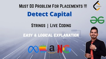 Detect Capital | Leetcode 520 | Easy Understanding | Live Coding | DSA