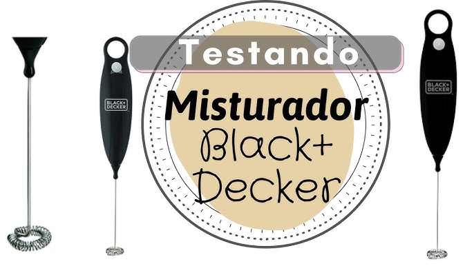 Mini Mixer Misturador Multiuso M150 Black + Decker Cafe Whey Cor Preto