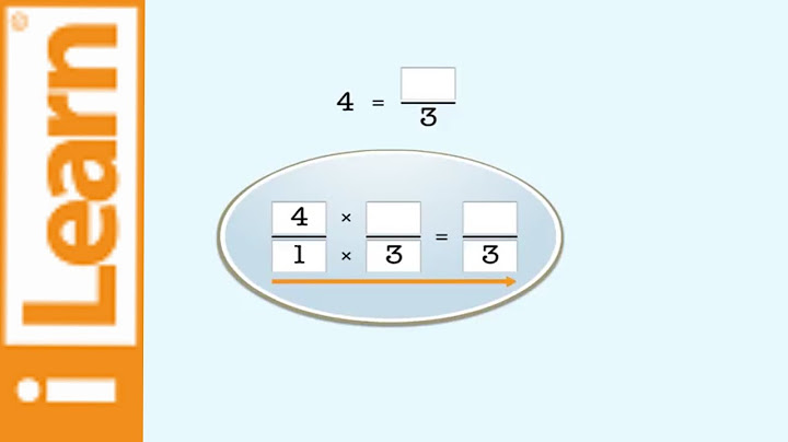 How to change a whole number into a improper fraction