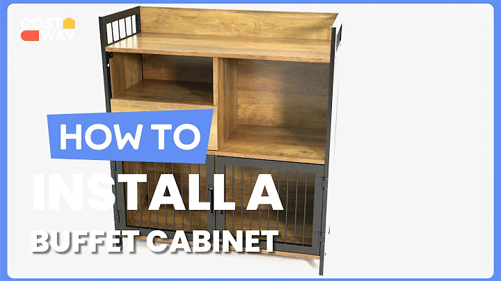 How to Install the Buffet Cabinet  | JV10368 #costway #howto