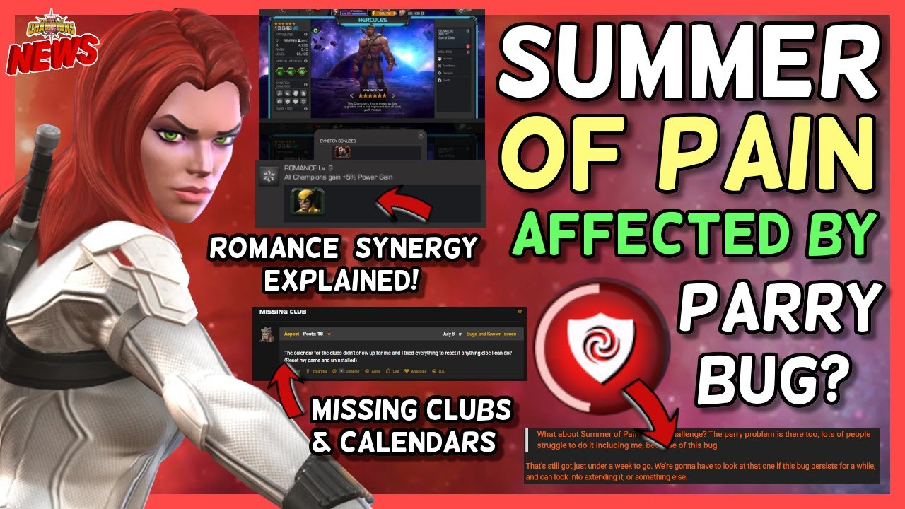 Summer of Pain Affected By Parry Bug - Kabam Respond | Hercules Synergy Explained &Much More [MCN]
