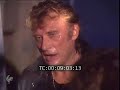 Johnny en coulisses et sa loge à Bercy (04.10.1987)