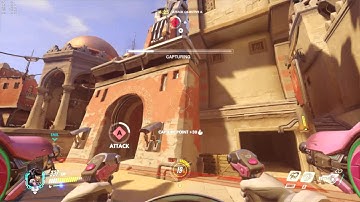 Overwatch Beta - NEW Temple of Anubis Attack as D.Va vs AI (Medium)